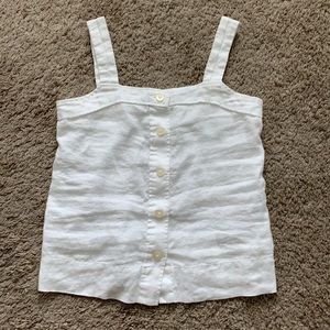 Everlane linen picnic top